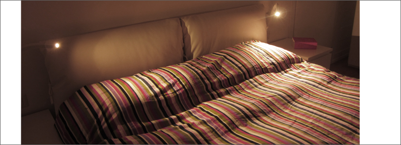letto. illuminazione dedicata